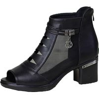 Bottes en maille pour femme - Chaussures respirantes - Chaussures décontractées unisexes - Chaussures de travail légères - Baskets de travail sportives et respirantes - Sandales plates pour femme