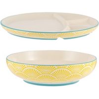 Set ciotola e piatto Typhoon di Yellow World Foods