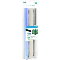 3Doodler PL-CLEAR-75 Create+ PLA Clear Mix KIT Filamenti stampante 3D Plastica PLA 2.85 mm Blu (trasparente), Grigio