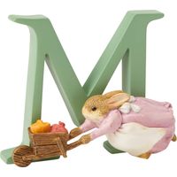 Enesco A5005 Beatrix Potter Cecily Parsley con la lettera M, Statuetta