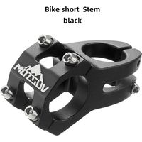noir Potence de vélo MOTSUV avec potence creuse pour la descente, potence courte 31,8+45 mm.