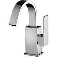 Miscelatore bidet Elle alto con scarico in ottone cromo di