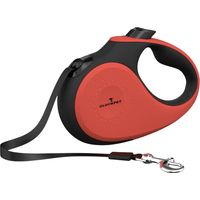 Guinzaglio per cani retrattile ed estensibile da 5 m con pulsante di bloccaggio e impugnatura ergonomica, taglia M, Glückpet