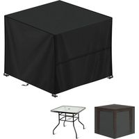 Garden table cover, square garden furniture cover (90 x 90 x 90 cm), waterproof protective cover for garden furniture, UV-resistant, 420D Oxford fabric for outdoor use