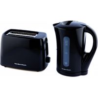 Hamilton Beach Kettle & Toaster Set Essentials Collection Black