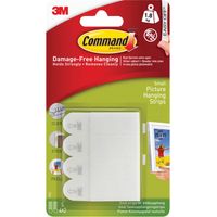 3M Command Picture Hanging Strips Wall Mounting System, 1.8 kg (4 lbs) White, Model S-1