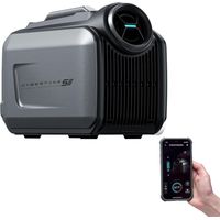 Climatiseur portable réversible silencieux 5100 BTU froid / 6100 BTU chaud, pour camping-car, tente et bateau, 4 modes, 3 réglages, faible consommation (1 kWh/8 h)