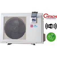 Pompe à chaleur piscine jusqu'à 65m³ – Capacité de chauffage 7,9kW – Alimentation monophasée 220V – Niveau sonore 40dB – C&L Piscine