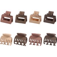 Medium Claw Hair Clips for Women Girls, Matte Double Row