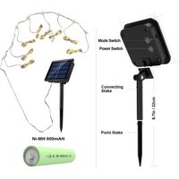 x Solar-Schirmleuchte 30 cm schwarz Outdoor wasserdicht warm für Terrassenschirm weiße LED-Lichterkette mit Fernbedienung geeignet (warmweiß)