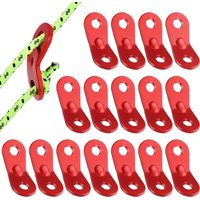 Lntyq Seilspanner, 16-teilig, Aluminiumlegierung, Camping-Seilspanner, Abspannseilspanner, Seilversteller, Zeltspanner, Seilschnallenversteller für Zeltplane, Wandern