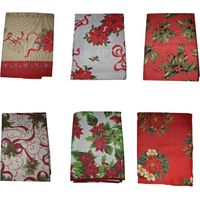 Tovaglia antimacchia tavola 140x360 per 12 posti natalizia decorazioni di natale casa elegante rettangolare idea regalo - MISURA: Decoro 3