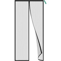 Professionelles Balkontür-Moskitonetz 70 x 200 cm, schwarzes Moskitonetz für Balkontüren, kein Bohren erforderlich, magnetischer Vorhang, Mückenschutz, genießen Sie den Sommer