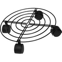 Plateau Mobile Universel Métal à Roulettes Multifonction pour Pots Spa