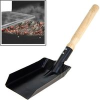Pala in Metallo per Barbecue a Carbonella Colore Nero 9,5x37,5cm BBQ