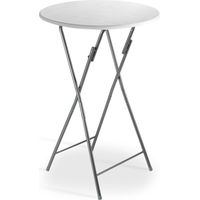 Foldable bar table white mdf 130x60cm