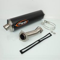 Silencieux Marving Superline Oval carbon pour moto Suzuki 650 Sv