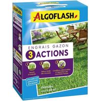 Engrais Gazon - ALGOFLASH NATURASOL - 3 Actions - 3 kg