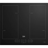 Beko – Table de cuisson induction 4 foyers 59 cm – 9 niveaux de puissance – 2 zones flexibles avec fonction Bridge – HII64206F2MT