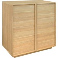 sweeek - Anrichte Holzlook 2 Türen 80 cm