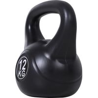 Kettlebell, 12 kg de haltère rempli de sable pour débutants noirs