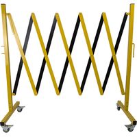 Barrière de chantier extensibles modulable - Jaune/Noir - 8000219
