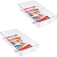 KIT SET 2 PZ MAURY'S VASCHETTA CONTENITORE PER FRIGORIFERO 30 X 15 X H5 CM