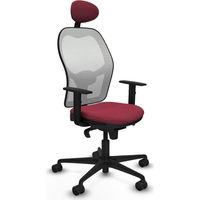 Silla de Oficina con Cabecero Jorquera Piqueras y Crespo 1D036N1 Granate