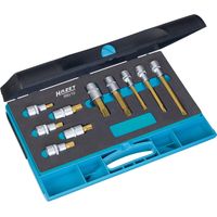 Jeu de douilles mâles 990/10 ∙ Carré creux 12,5 mm (1/2 pouce) ∙ Profil denture multiple intérieur XZN ∙ Nombre d'outils : 10 ∙ M8 – M16 HAZET