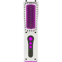 Mini brosse lissante portable plaque céramique 10W 4108 chargement USB Couleur: Blanc