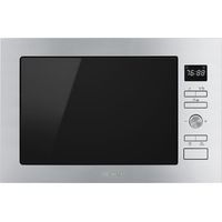 Smeg – Micro-ondes encastrable 25L 900W – Grill 1000W – 8 programmes automatiques – Commandes mécaniques – Décongélation automatique