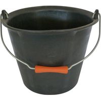 Seau de maçon Prochok® – Caoutchouc noir souple avec poignée - Mondelin