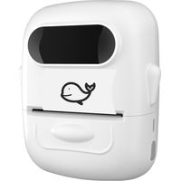 P50 Label Maker Machine Pocket Labeler Portable Thermal Sticker Printer for Organizing Adhesive Tag-White