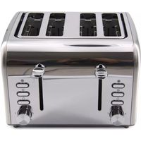 Tostadora de 4 rebanadas, 1600 W, gris - 8698 - Little Balance -