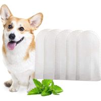 Toothwipes Fresh 50 lingettes nettoie les dents, les gencives, rafraîchit l'haleine. Essuie-dents pour chat ou chien