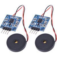 Module de capteur de taraudage de Vibration piézoélectrique, sortie AD DO, interrupteur de sensibilité réglable, 2 pièces