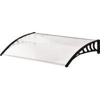 Wave-shaped exterior door made of polycarbonate, UV protected, 90x150cm