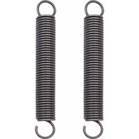 Tinor – Stainless Steel Tension Springs – Pack of 2 Compressed Springs – Double Hook 18mm – Length 150mm for Various Applications