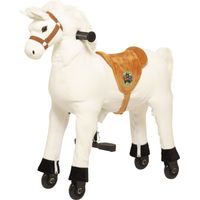 Animal Riding Reitpferd Snowy small (Kinder 3 Jahre, Sattelhöhe 56 cm, Rollen)