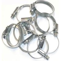 Collier de durite bande pleine 20 - 32 10 colliers