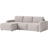 Selsey Carnos Mini – Canapé d'angle convertible, angle à gauche, chenille Beige