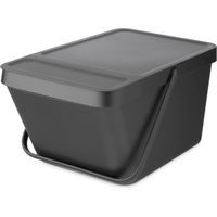 Bidone impilabile da 20 L grigio scuro - Sort & Go - Brabantia