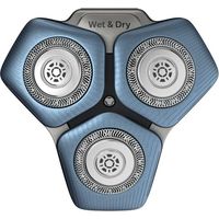 Philips SH71/50 Scherköpfe (Blau) – Kompatibel mit S5000/S7000/SH60/70 – Selbstschärfende 3 Klingen – Präzise Rasur – Für Männer und Philips-Fans