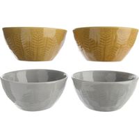 Kaemingk Steingutschale 4er Set praktische Mehrzweckschüssel Ø ca. 13 cm