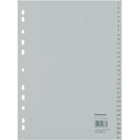 Zahlenregister DIN A4 1-31 Polypropylen grau DIN A4 1-31 Polypropylen grau