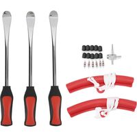 Tire Tire Spoon Lever Iron Tool Set Repair Kit détachable Kit avec noyau de soupape pour vélo de moto