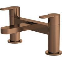 Nuie Arvan Pillar Mounted Bath Filler Tap - Brushed Bronze