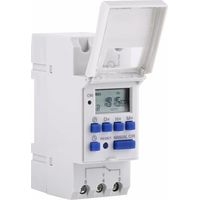 Minuterie programmateur Commutation électrique 15A 220V, numérique, hebdomadaire Ménages, bureaux