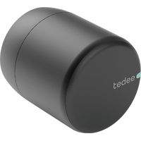 Tedee Pro Zutrittskontrollsystem Smarter Türknauf via Smartphone, Smartwatch oder Sprachbefehl zu Öffnen - mit Zugangsberechtigung für Gäste, Aluminium schwarz
