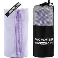 Microfiber Travel Towels Fast Drying Towel for Camping Beach Gym Backpacking-40x80cm-Purple